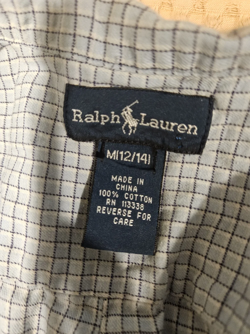 Boy's Light Blue Check Button-Down Shirt